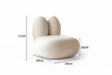 Lune Curved Lamb Cashmere Sofa