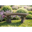 Large Curved Bench with Claw Legs