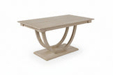 Hama 6-Piece Half-Round Wood Dining Set