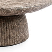 Maddox Single round Coffee Table Stone Marble Effect