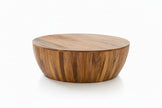 Goa 36 In. Natural round Wood Top Coffee Table