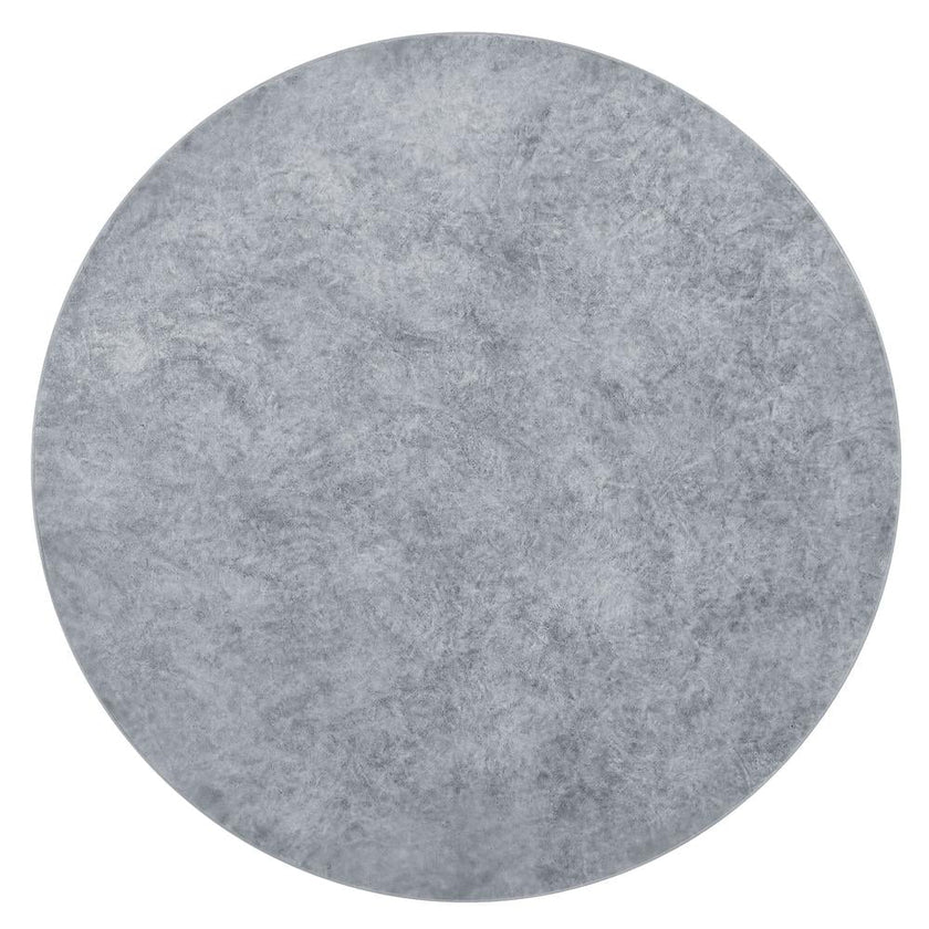 round Coffee Table, Weathered Gray Finish