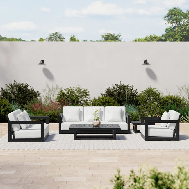 Melrose 5 Piece Sofa Seating Group with Cushions