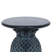 Round Gray Ceramic 21 In. H Outdoor Side Table