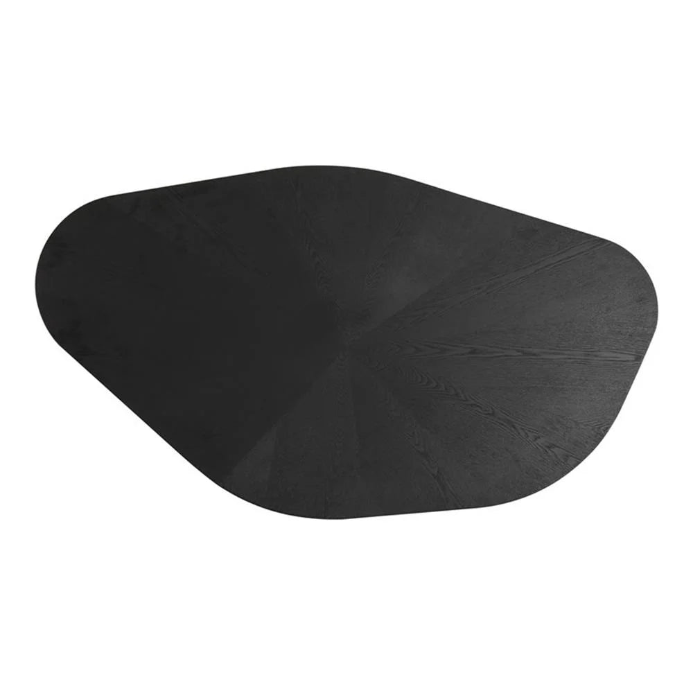 Contemporary Accent Black Ash Geometric Coffee Table