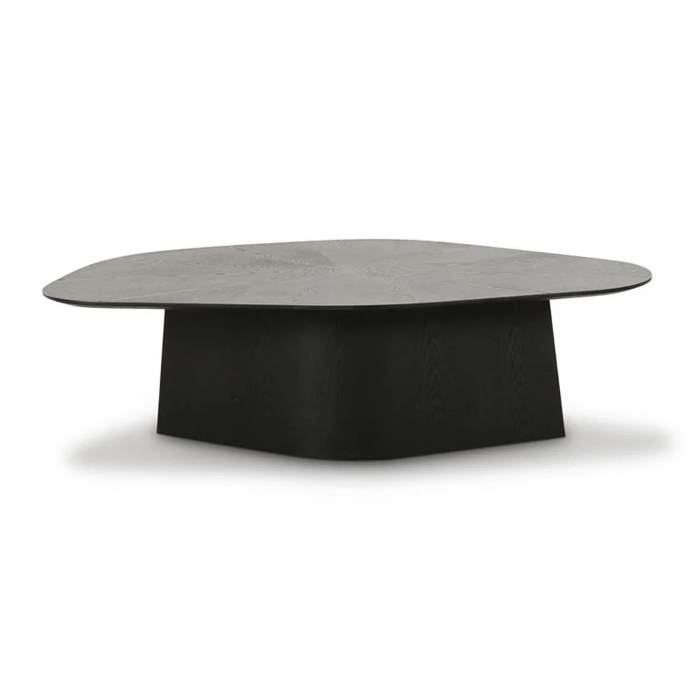 Contemporary Accent Black Ash Geometric Coffee Table