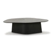 Contemporary Accent Black Ash Geometric Coffee Table