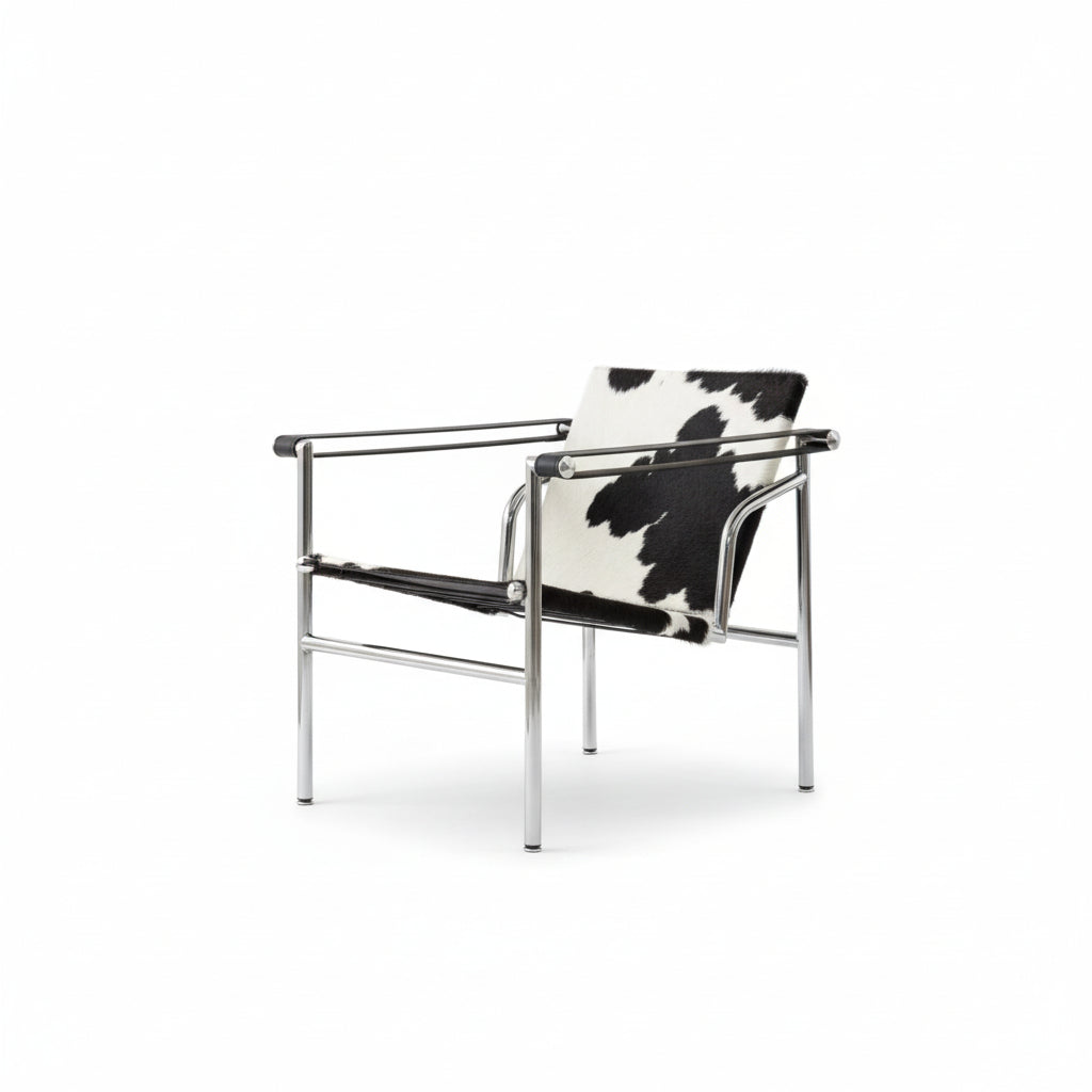 Le Corbusier Italian Style Single Sofa Chair Designer Vintage Single Chair Stainless Steel Leisure Chair