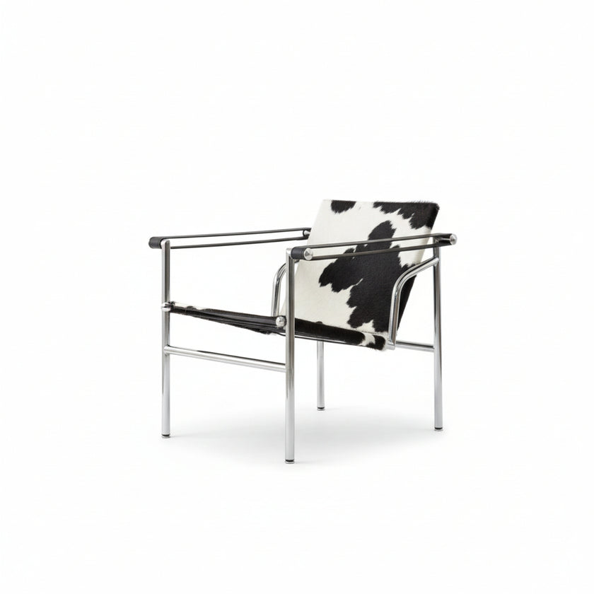 Le Corbusier Italian Style Single Sofa Chair Designer Vintage Single Chair Stainless Steel Leisure Chair