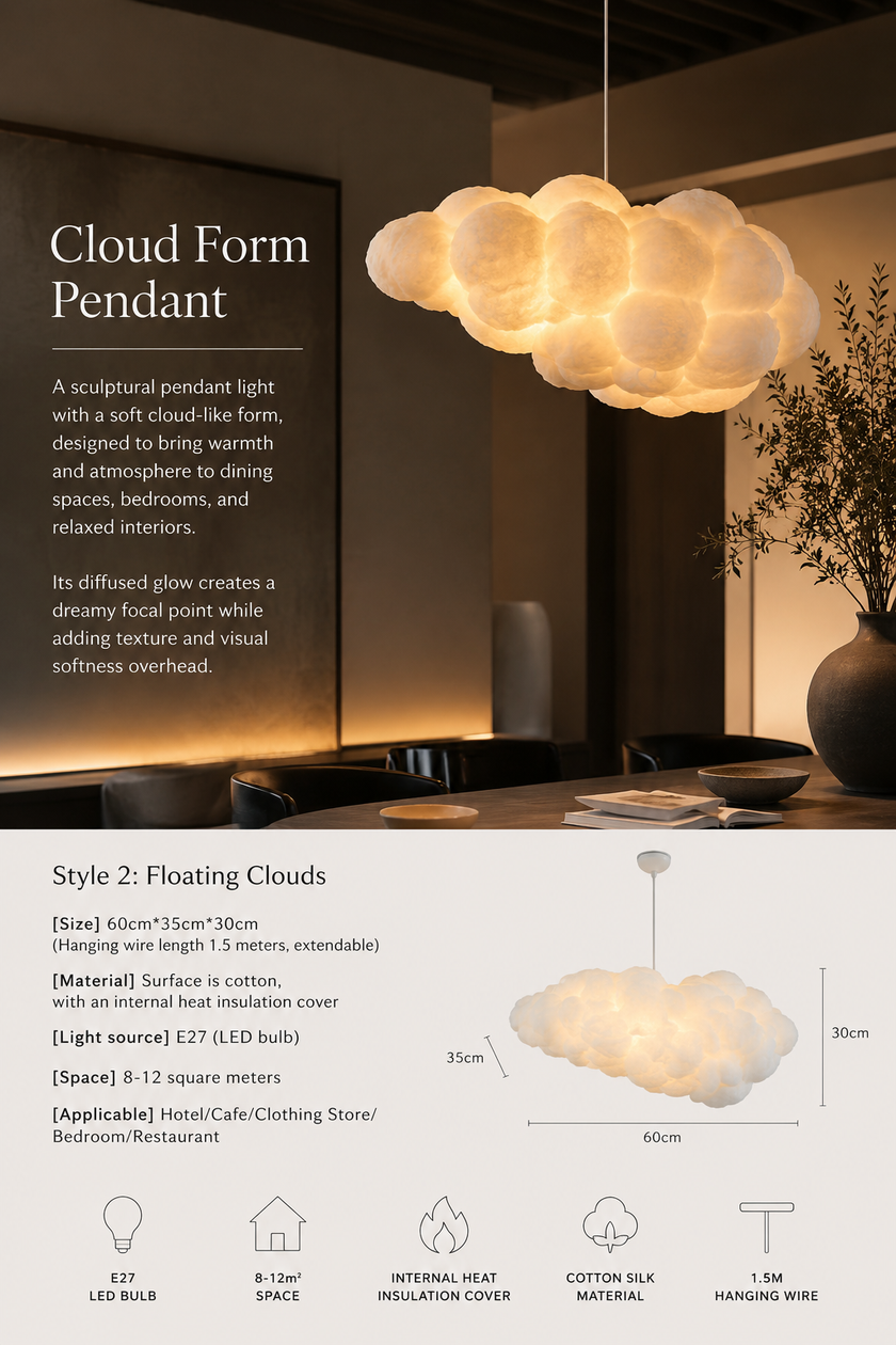 Cloud Form Pendant