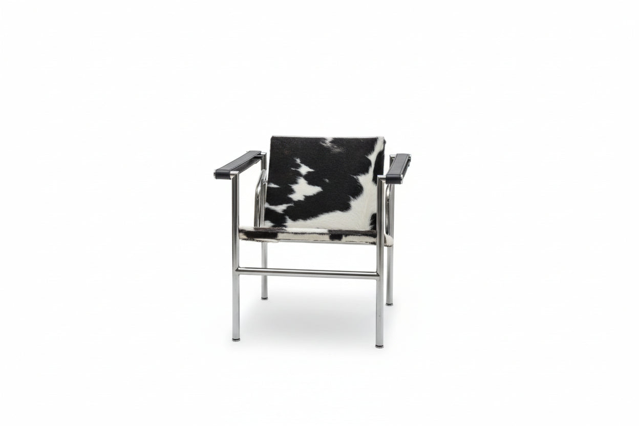 Le Corbusier Italian Style Single Sofa Chair Designer Vintage Single Chair Stainless Steel Leisure Chair