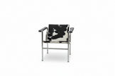 Le Corbusier Italian Style Single Sofa Chair Designer Vintage Single Chair Stainless Steel Leisure Chair