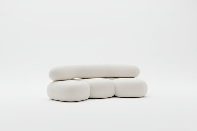 Lune Curved Lamb Cashmere Sofa