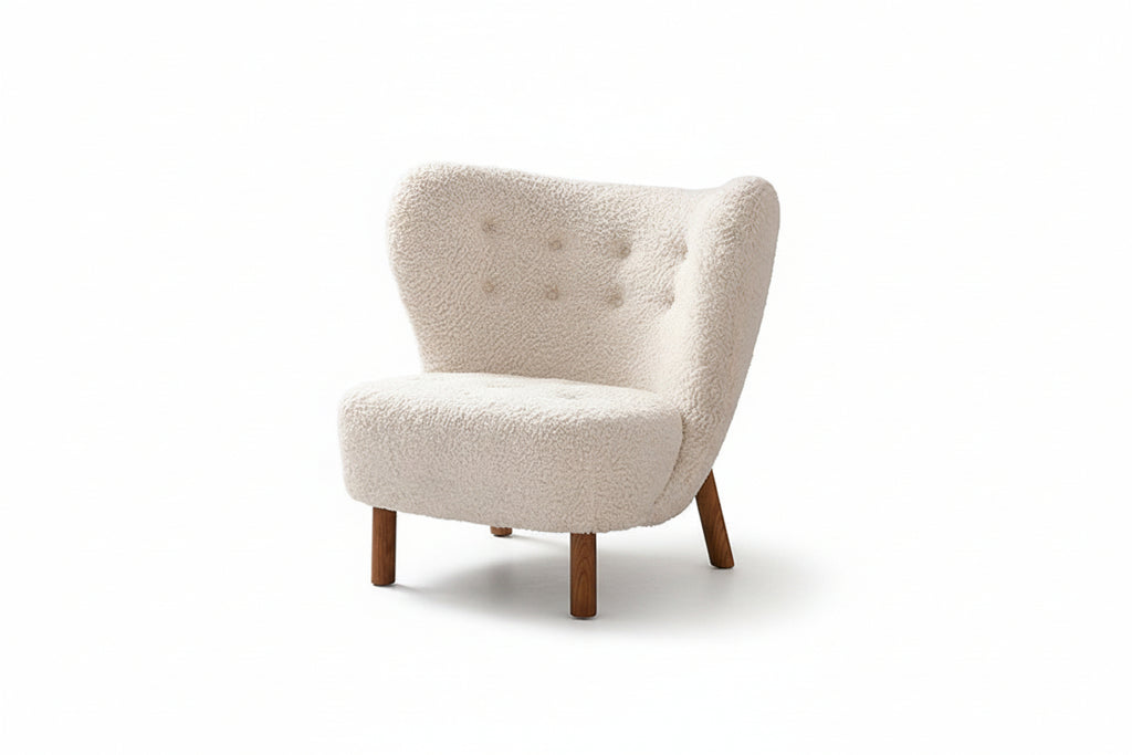 Womb Bouclé Lounge Chair