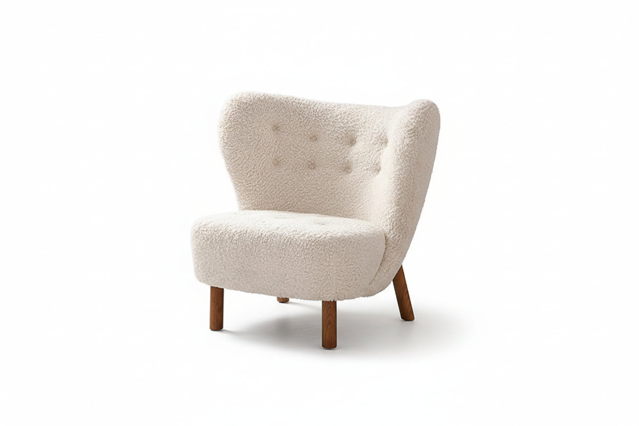 Womb Bouclé Lounge Chair