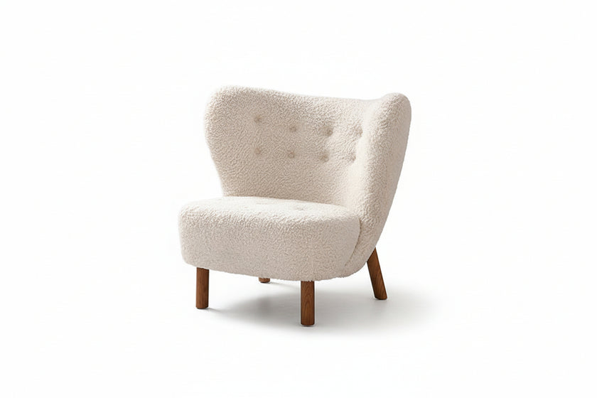 Womb Bouclé Lounge Chair