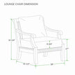 Mosko Premium Indonesia Teak Wood Outdoor Lounge Chair with Beige Cushion