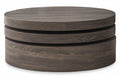 CKH Small Oval Mod Rotatable Coffee Table, Black