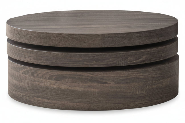 CKH Small Oval Mod Rotatable Coffee Table, Black