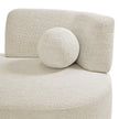 Juliet Modern Boucle Chaise & Storage Ottoman, Pearl