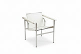 Le Corbusier Italian Style Single Sofa Chair Designer Vintage Single Chair Stainless Steel Leisure Chair