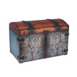 Decorative Trunk with Metal Accents and Lid with Latch - 14.5