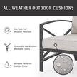 Kaplan 2-Piece Metal Patio Outdoor Seating Set with Oatmeal Cushion - 2-Outdoor Chairs
