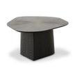 Contemporary Accent Black Ash Geometric Coffee Table