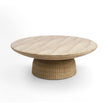 Maddox Single round Coffee Table Stone Marble Effect