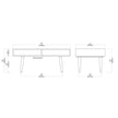 Halmstad Rectangular Coffee Table - Rich Walnut