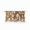 Mendes 59'' Glass Top Console Table