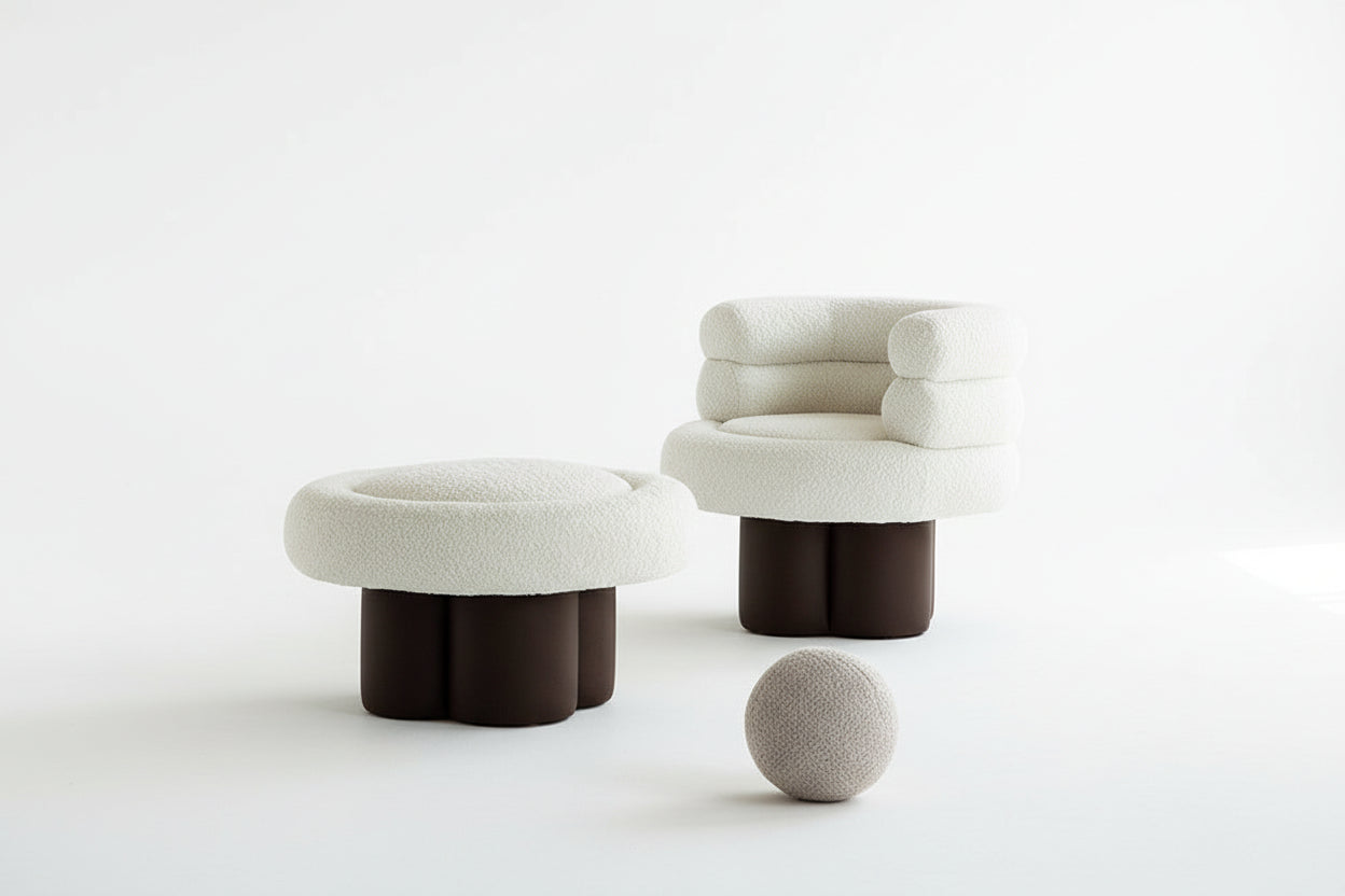 Sherpa Velvet Sofa