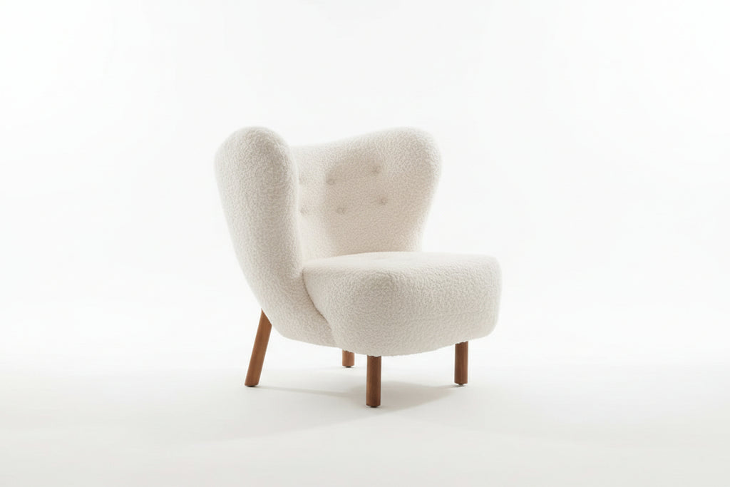 Womb Bouclé Lounge Chair