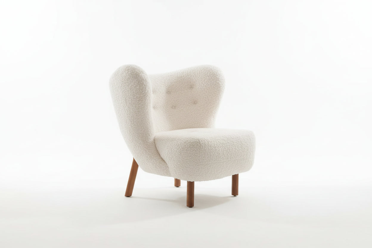 Womb Bouclé Lounge Chair