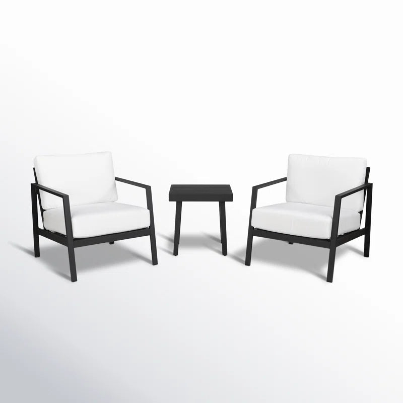 Armando 2 - Person Outdoor Seating Group with Sunbrella Cushions