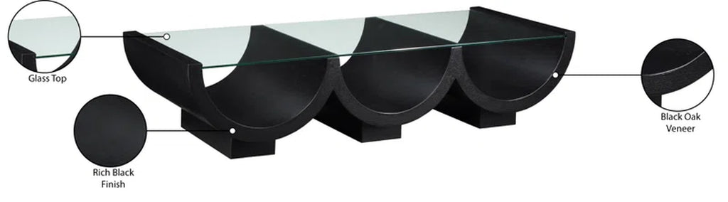 Caputto Glass Top Coffee Table