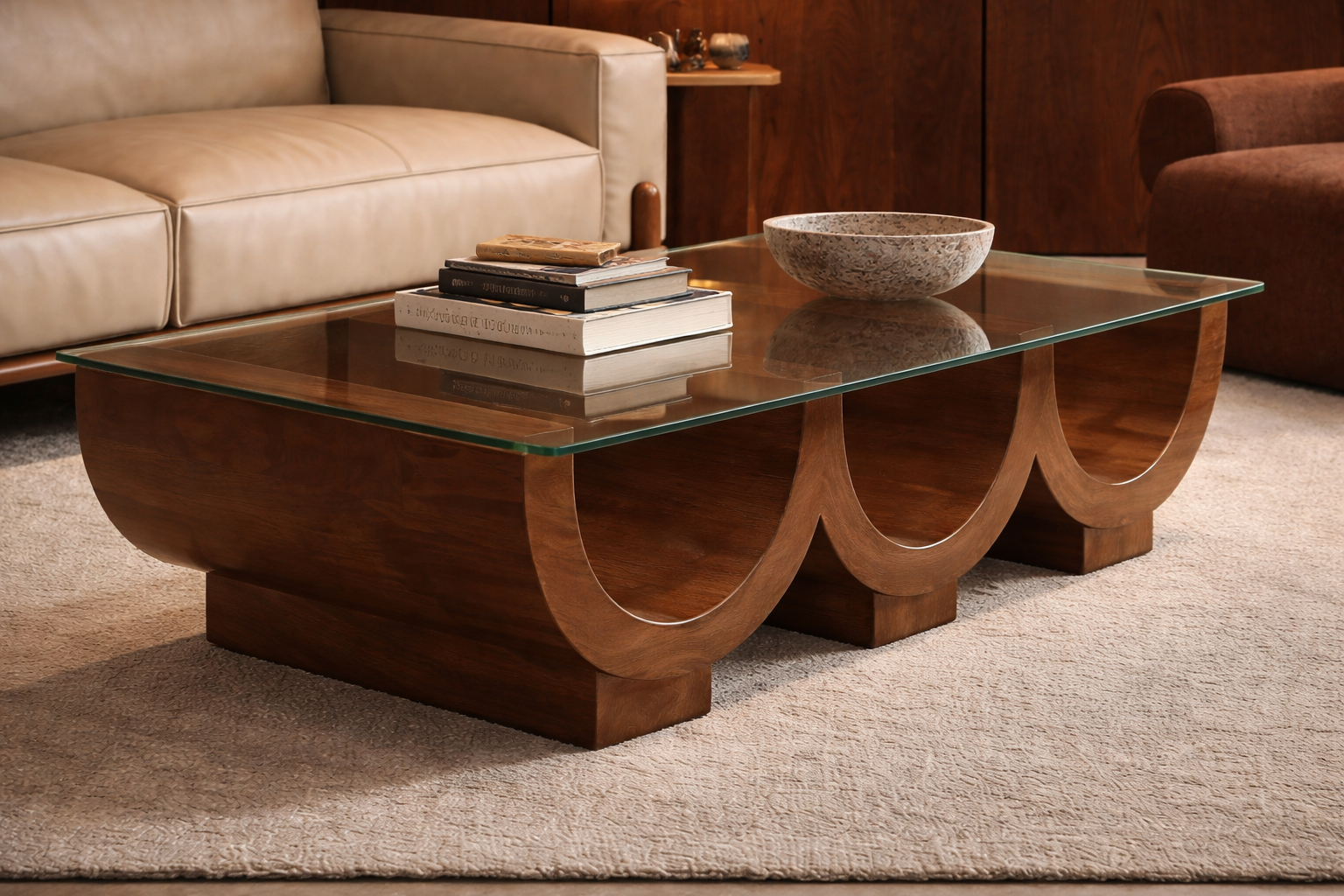 Caputto Glass Top Coffee Table