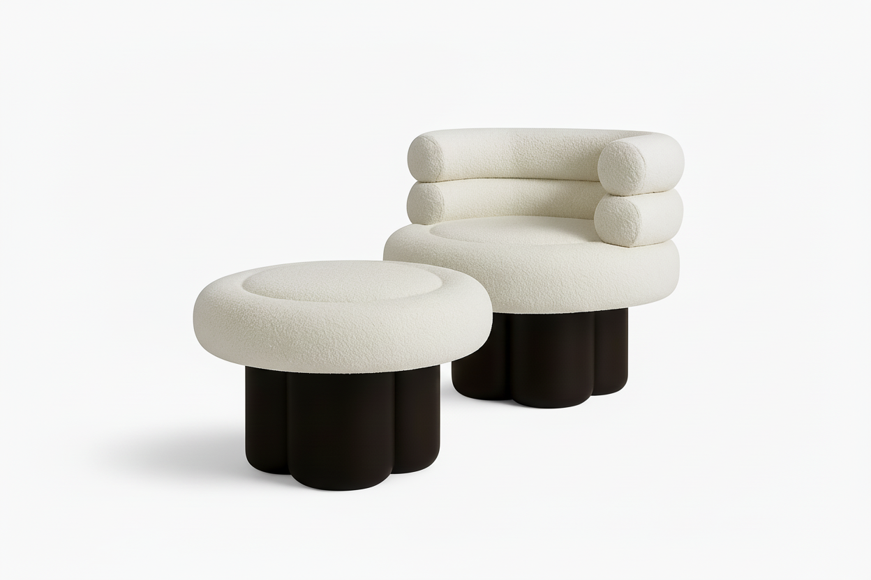 Sherpa Velvet Sofa