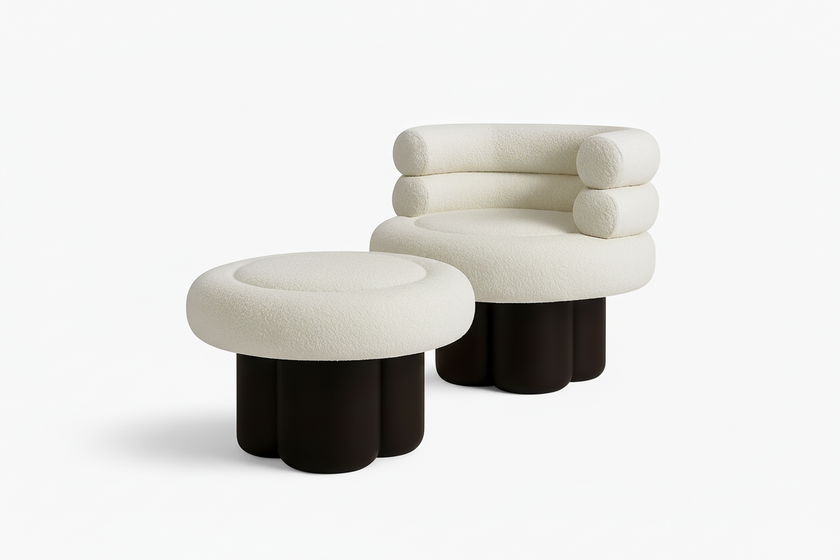 Sherpa Velvet Sofa