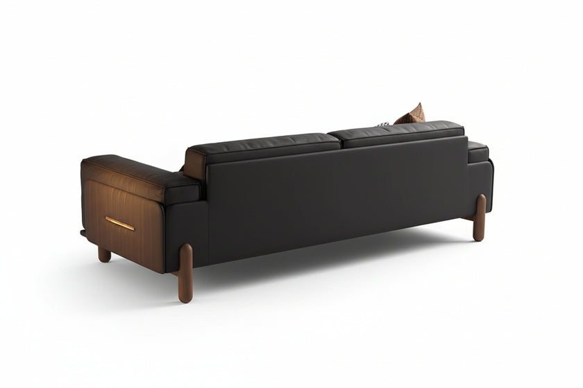 Genuine Leather Standard Sofa Cushion Couch