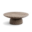 Maddox Single round Coffee Table Stone Marble Effect