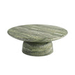 Maddox Single round Coffee Table Stone Marble Effect