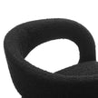 Pinnacle Boucle Upholstered Dining Chair Set of 2 in Black