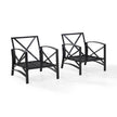 Kaplan 2-Piece Metal Patio Outdoor Seating Set with Oatmeal Cushion - 2-Outdoor Chairs