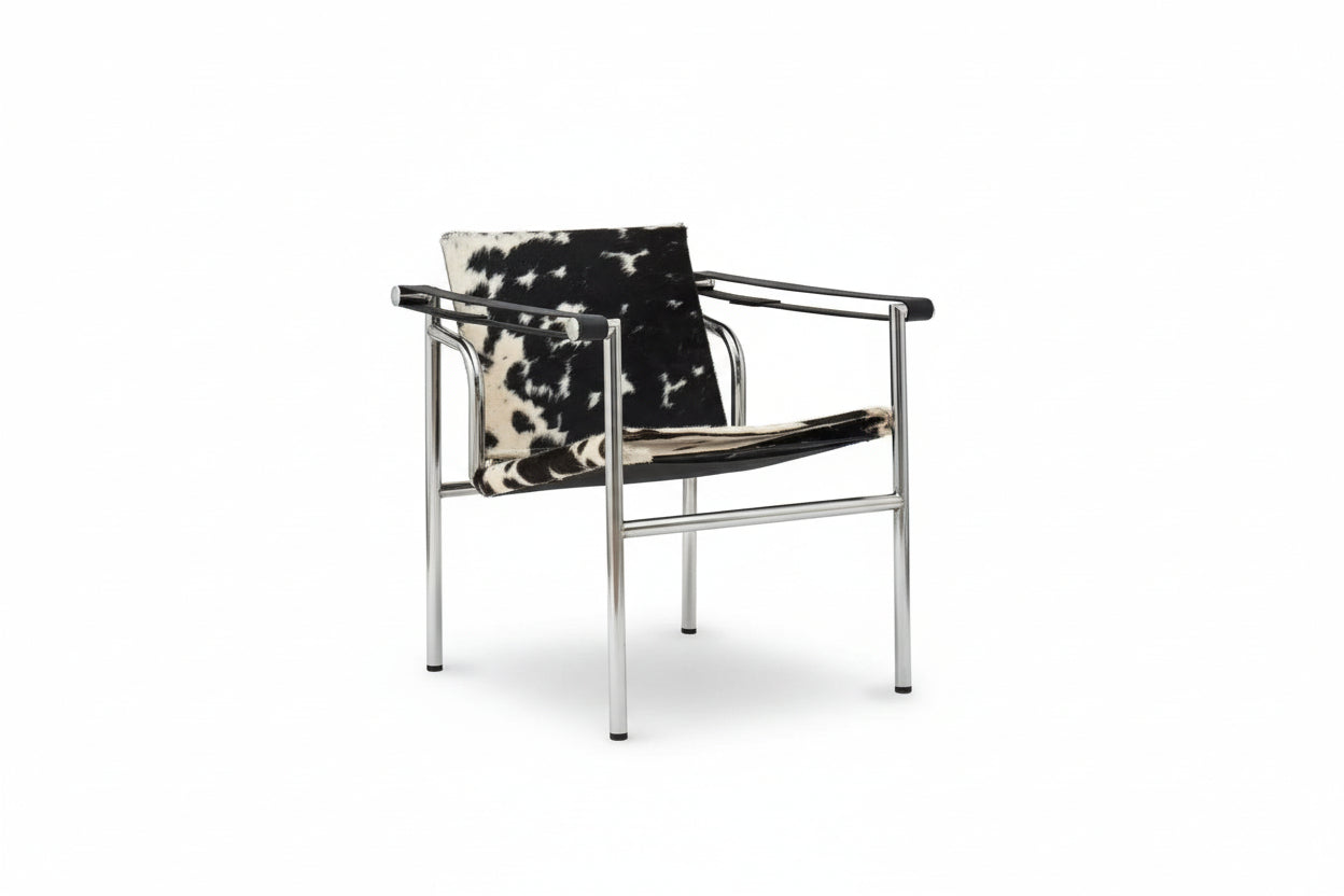 Le Corbusier Italian Style Single Sofa Chair Designer Vintage Single Chair Stainless Steel Leisure Chair