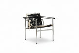 Le Corbusier Italian Style Single Sofa Chair Designer Vintage Single Chair Stainless Steel Leisure Chair