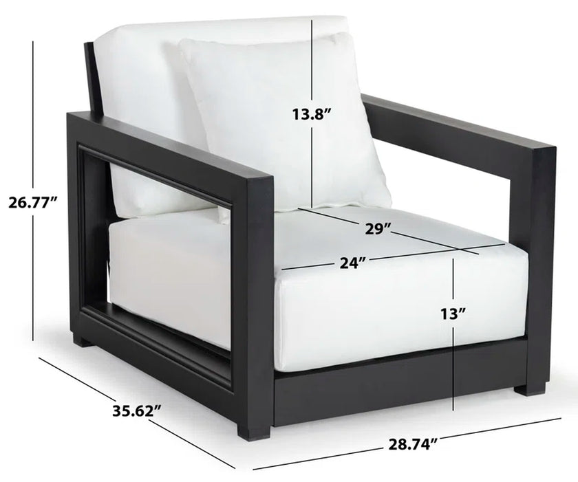 Melrose 5 Piece Sofa Seating Group with Cushions