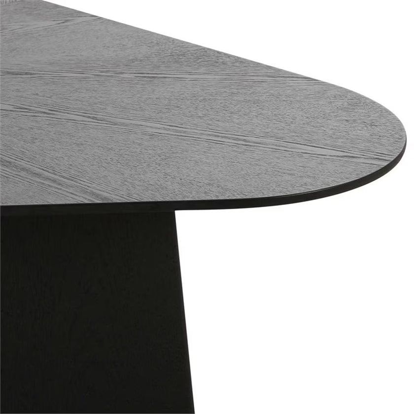 Contemporary Accent Black Ash Geometric Coffee Table