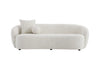 Heidemaria 89'' Boucle Upholstered Curved Sofa