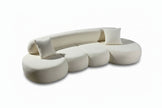 Lune Curved Lamb Cashmere Sofa